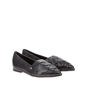 Pikolinos Caleta W7X-4778BG Black Leather Pointy Toe‎ Shoes Loafers